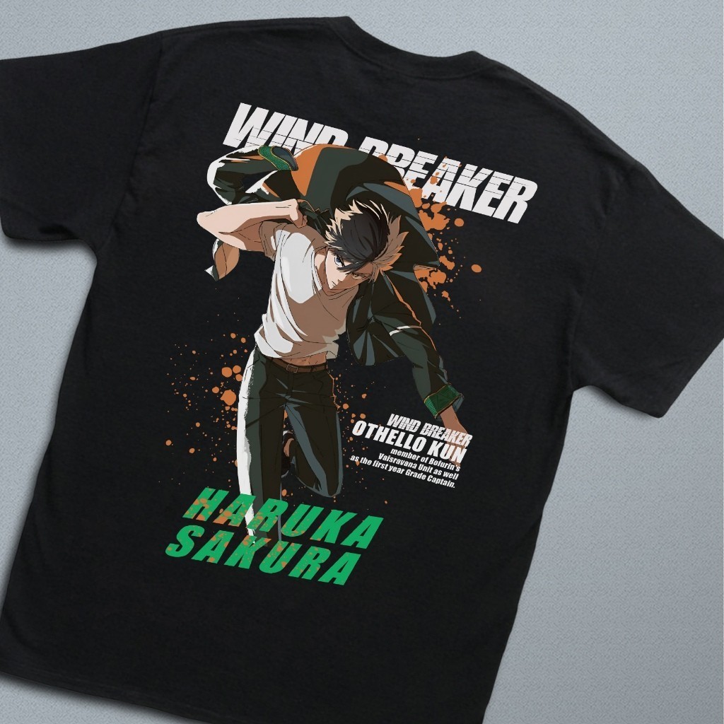 HIGHTRAIN Anime Wind Breaker เสื้อยืด Sakura Haruka Bofurin