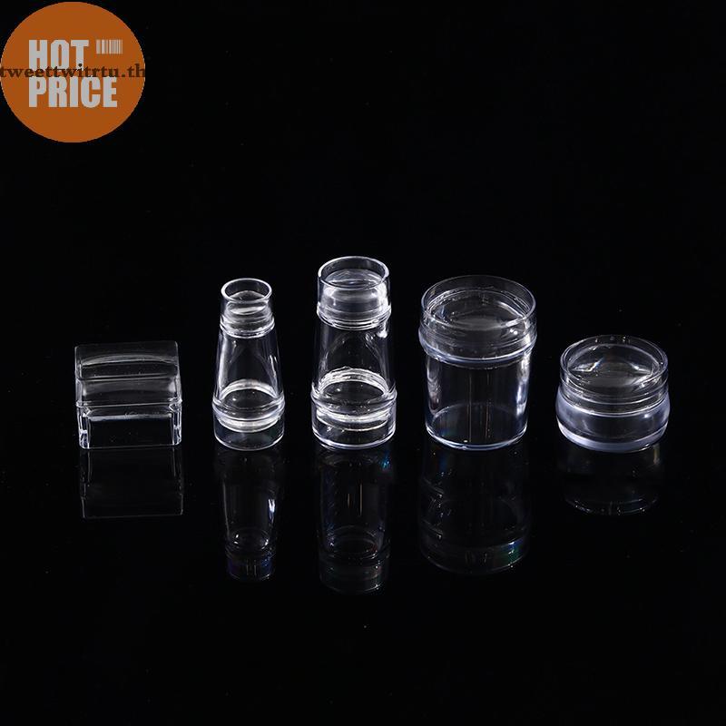 TRTU ซิลิโคนโปร่งใสเล็บชุดปั๊มฝรั่งเศสสําหรับเล็บแผ่นแสตมป์ภาษาโปลิชคําแม่แบบซีล Stamper Scraper TH - รูปที่ 4