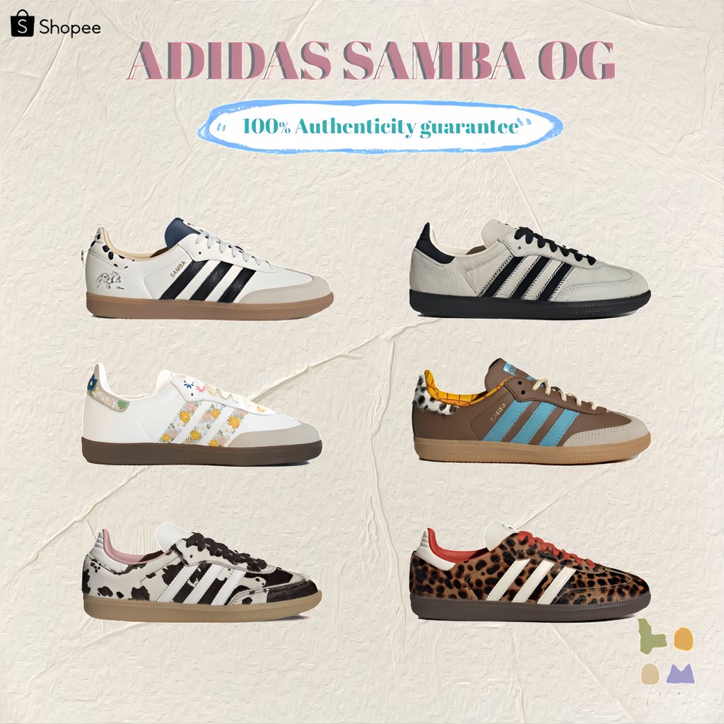 พรีออเดอร์（100% รับประกันของแท้&จากเกาหลี）Adidas Originals SAMBA OG  -（KJ5990/HQ5155/JR1256/JI3099/J