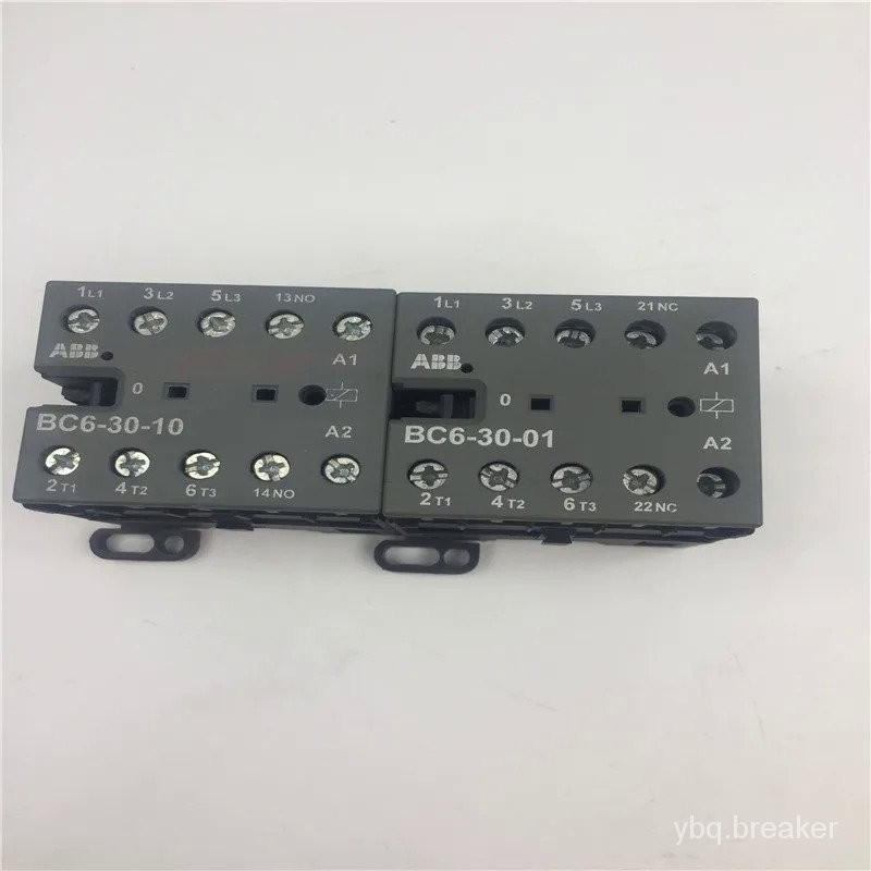 ABB BC6 3-pole mini contactors DC operated   BC6-30-10   BC6-30-01