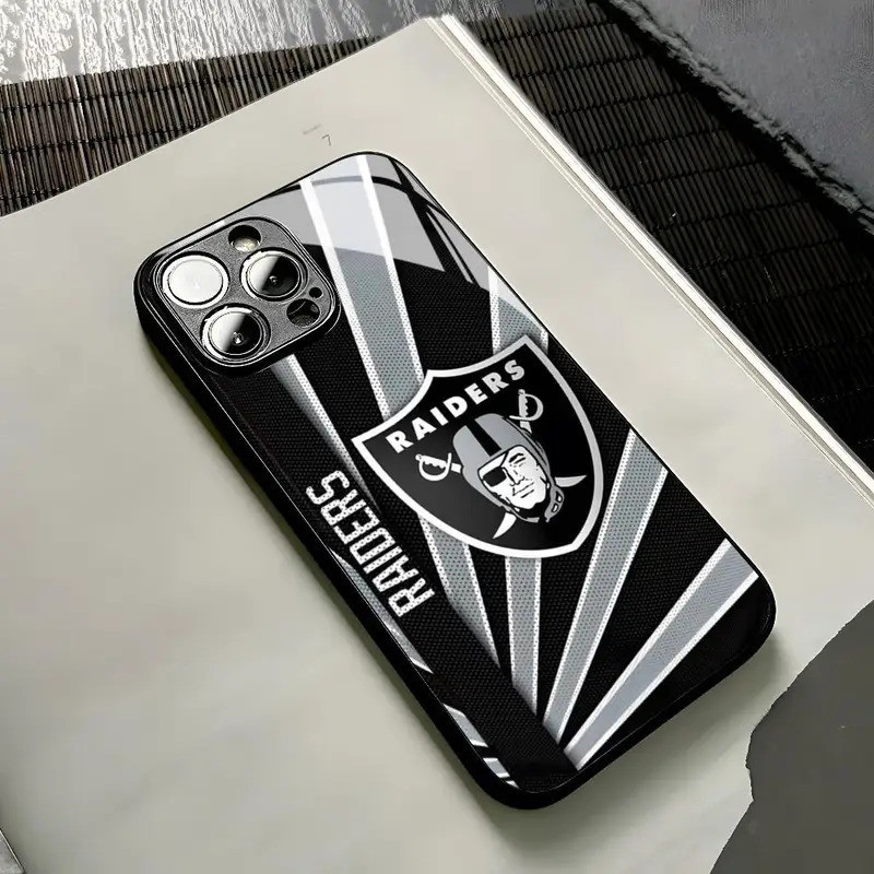 BL-1 Oakland Raiders เคสโทรศัพท์สําหรับ iPhone 17, 13, 12 Mini, X, Xr, Xs, 8, 7 Plus, 6 แก้ว
