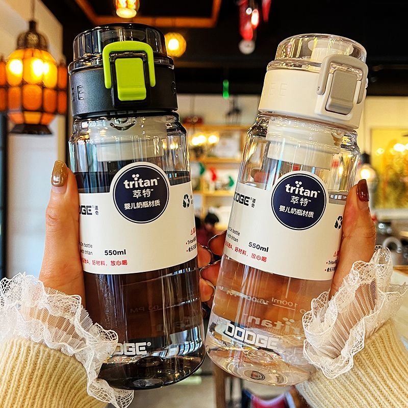 Dodge Tritan ขวดน้ำ กระเป๋าเป้นํา ขนาดใหญ่ นักเรียน ฤดูร้อน แก้วพลาสติก ขวดน้ำกีฬา Dodge Tritan ขวดน