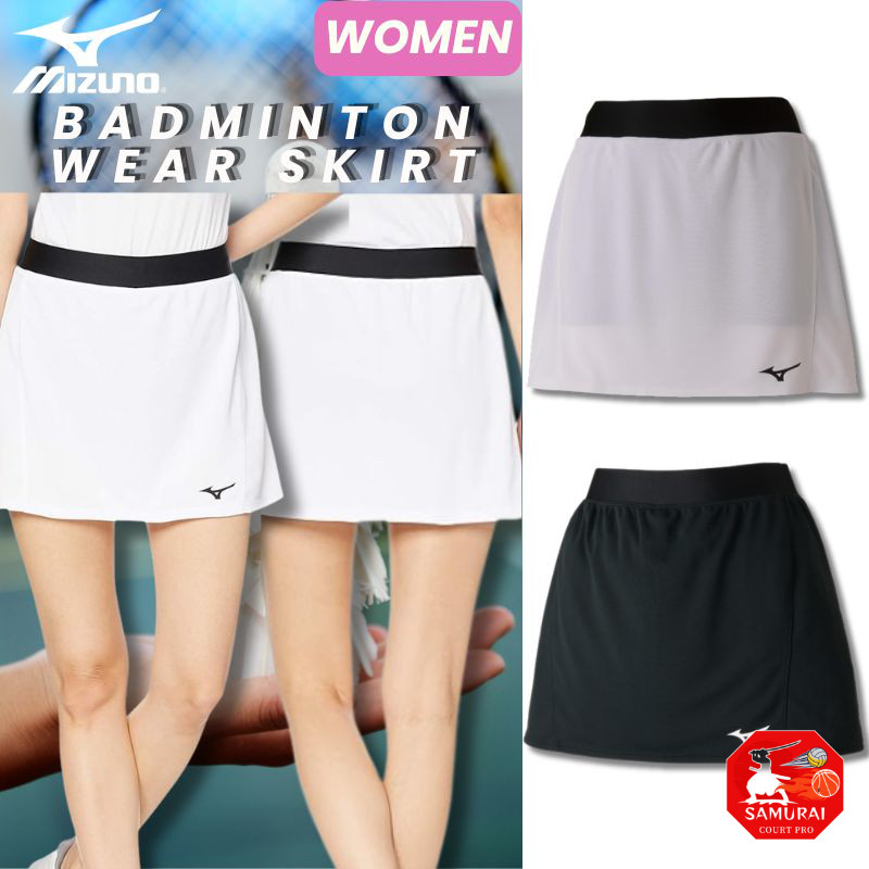 [MIzuno] Badminton Wear Skirt Anti-Stick Lightweight 72MB0201 Ladies White S  
[MIzuno] Badminton We