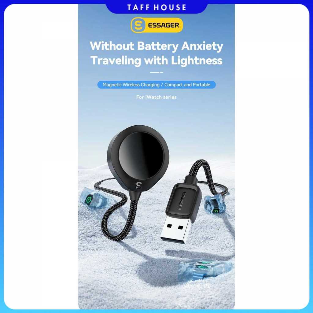 ESSAGER Charger Apple Watch แท่นชาร์จไร้สายแบบแม่เหล็ก 2.5W 1M - ES-WC14