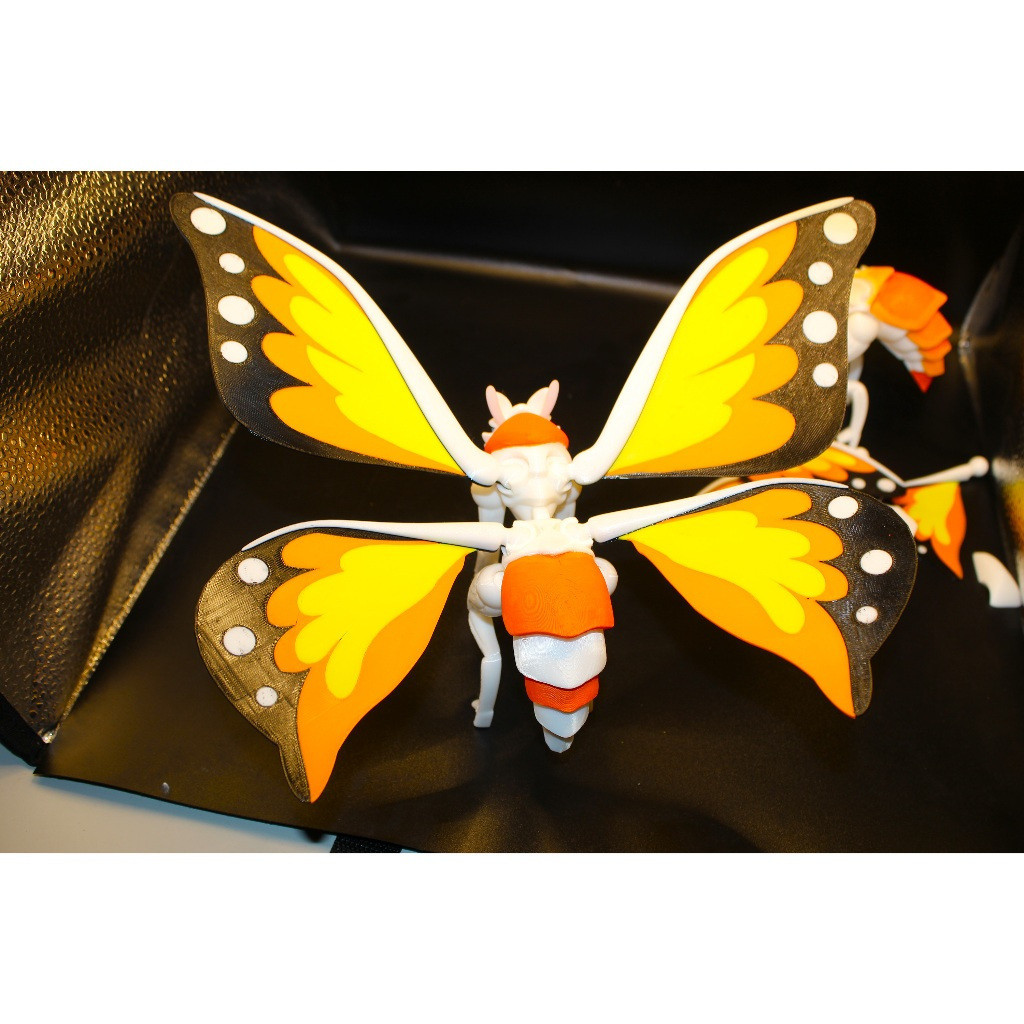 Cuero Motra Godzilla Movie Monster Series Mothra Articulated Toy