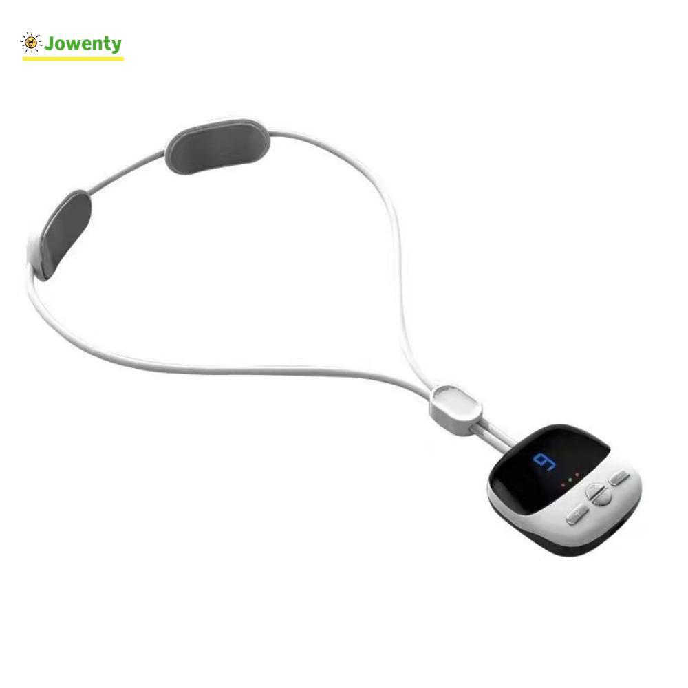 JOWENTY เครื่องนวดคอ, เครื่องนวดกระดูกสันหลังส่วนคอขนาดเล็กแบบชาร์จไฟได้, การบีบอัดร้อนที่สร้างสรรค์การออกแบบอัจฉริยะเครื่องนวดชีพจรบรรเทาไหล่