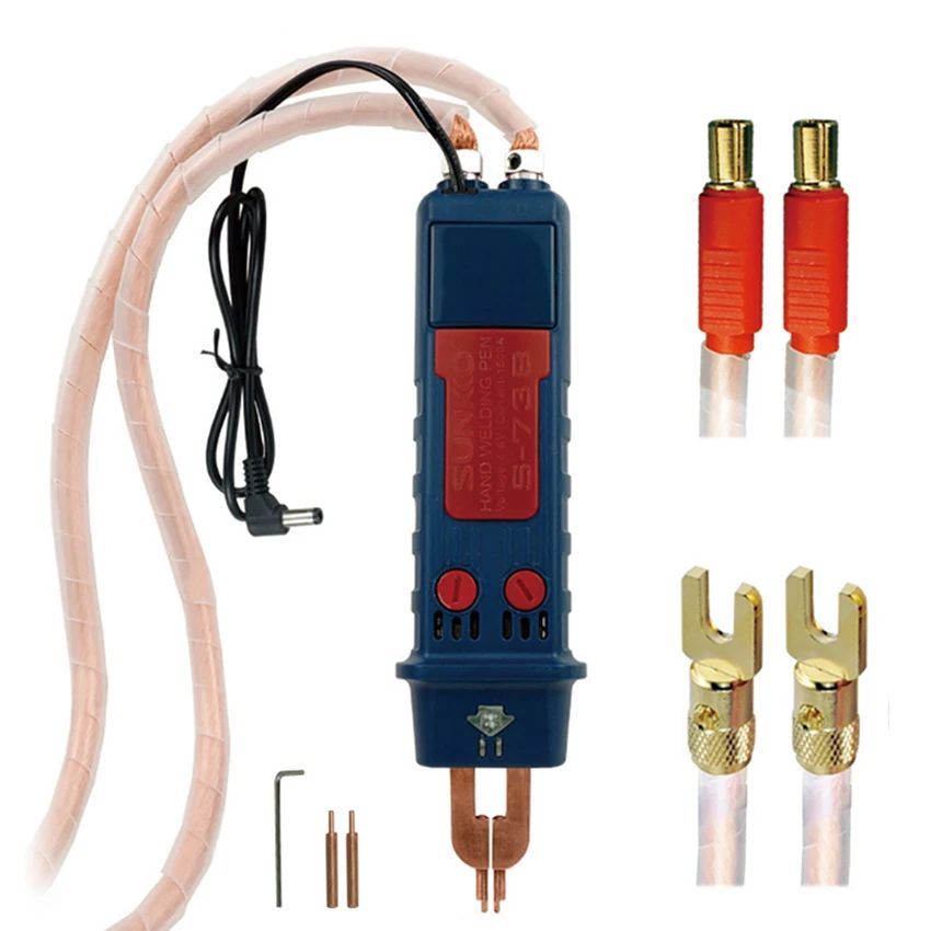 SUNKKO 73B ปากกาเชื่อมจุดสวิตช์ทริกเกอร์อัตโนมัติ DIY Precision สำหรับ 737G, 737DH, 709AD