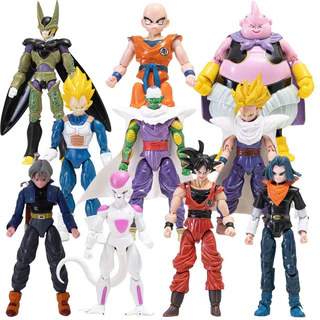 Dragon Ball อะนิเมะ Action Figure, Son Goku Son Gohan Vegeta Frieza Cell Piccolo Majin Buu Super Saiyan ตัวเลข, Multi-Jointed Shapeshift สะสมประกอบของเล่น