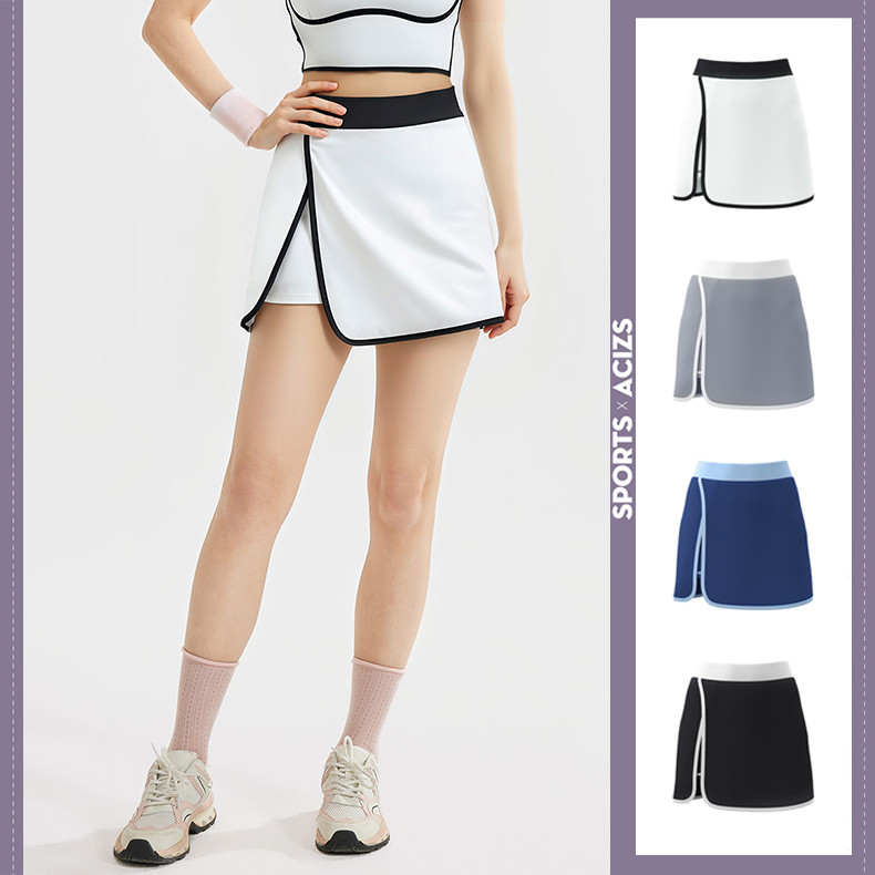 mvp sport  กระโปรงกีฬา กระโปรงโยคะ มีซับในพร้อมกระเป๋าด้านข้างในตัว ดีไซน์ผ่าชายกระโปรง