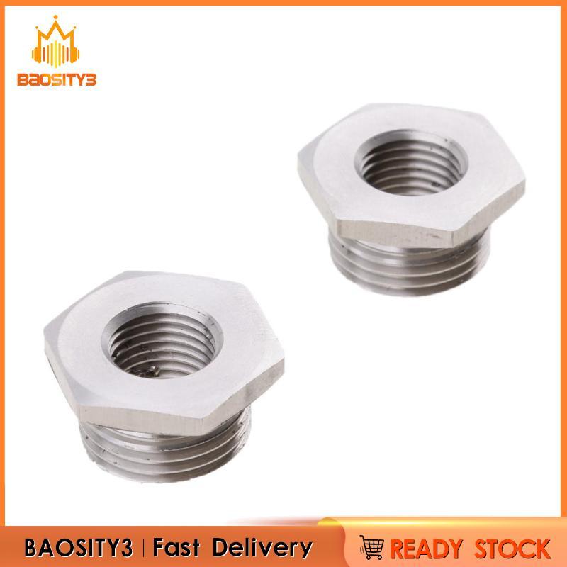 [Baosity3] สแตนเลสลด O2 Sensor Port Bungs Plug Adapters 18 มม. ถึง 12 มม. สําหรับ Harley
