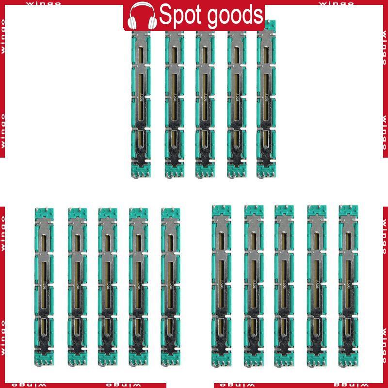 WIN Mixer Fader Variable Resistors 75 มม. เฟดเดอร์ช่องคู่สําหรับการจูนลดแสง