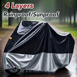 Motorcycle Cover Waterproof Makapal Dust UV Protection Thickened Universal 3 Layers Motorcycle Cover