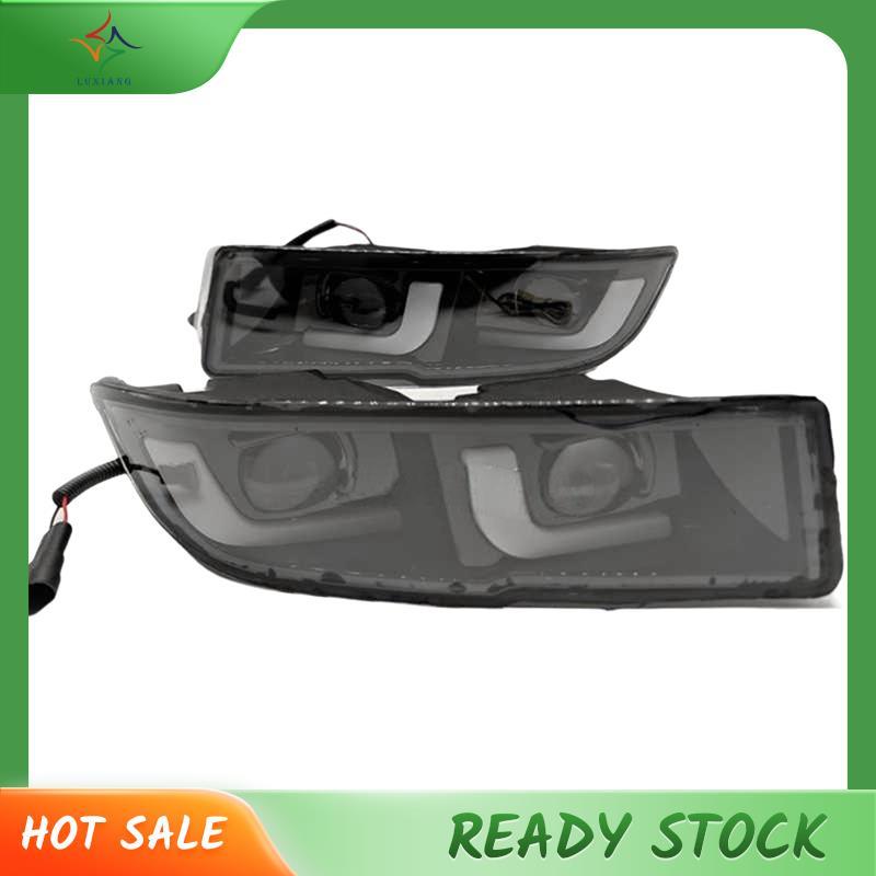 [luxiang.th] ไฟตัดหมอกไฟวิ่งกลางวันไฟเลี้ยวสําหรับ Prado 120 GRJ120 TRJ120 FJ120 LC120 LED DRL รถสํา