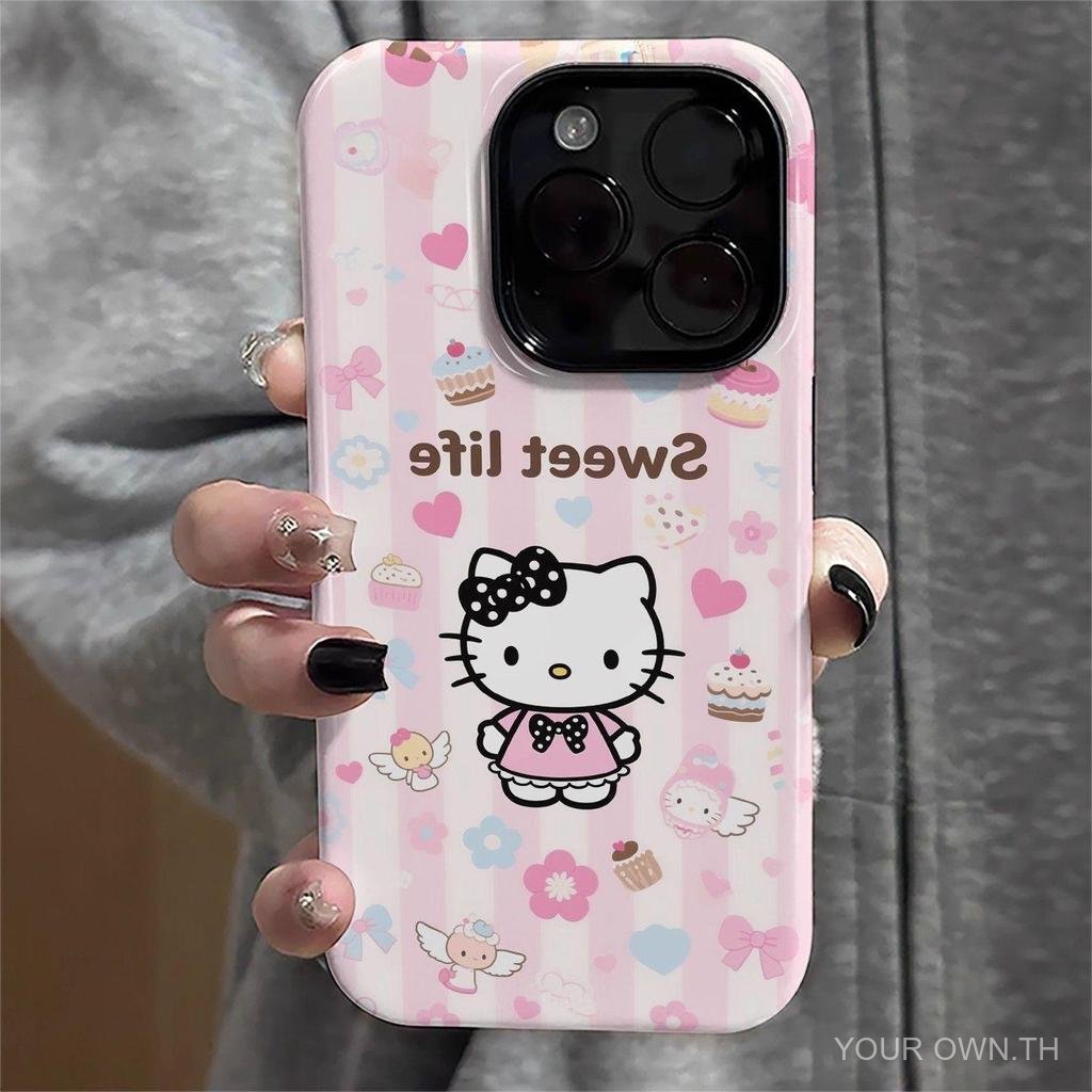เคสโทรศัพท์ เคสโทรศัพท์ KT ขนมแมว เหมาะสําหรับ iPhone15, 12, 11, 16, 14, 13, 13PROMAX, 15PROMAX, 16P