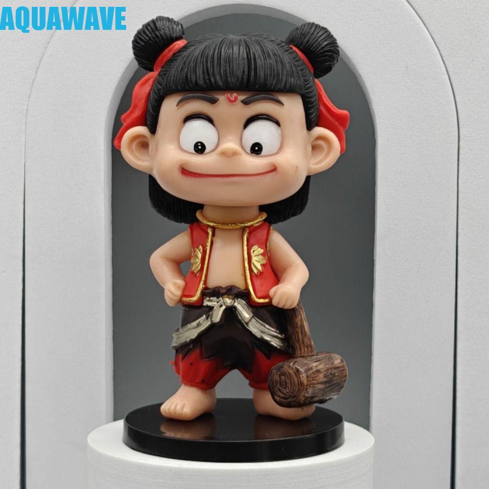 AQUAWAVE NeZha2 Action Figure, Q Versie รูปปั้น NeZha2 ของเล่น,คอลเลกชันอะนิเมะ PVC ตุ๊กตาตกแต่งโต๊ะ