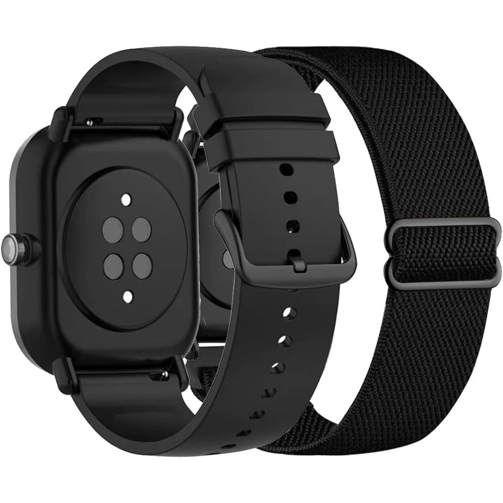 2 แพ็คนาฬิกาใช้งานร่วมกับ Amazfit Active 2/GTR Mini/GTS 4 Mini/GTS 4/GTS 3/GTS 2 Mini/GTS 2e/GTS 2/G