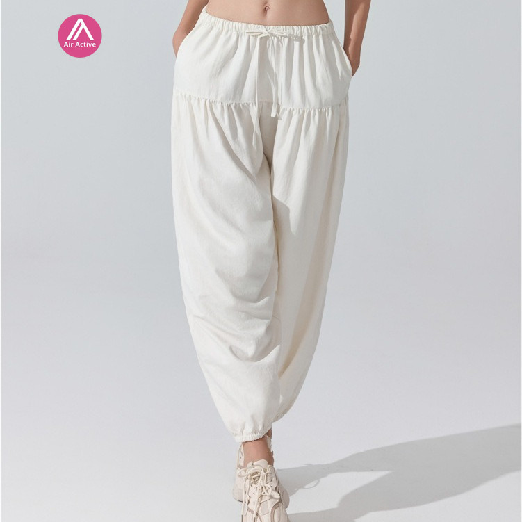 AirActive โคมไฟ กางเกงลำลองเอวยืด.Drawstring เชือกผูก สำหรับกิจกรรมกลางแจ้งและฟิตเนส