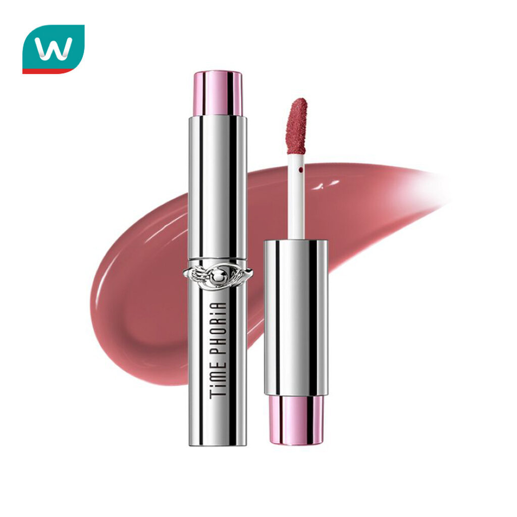 Time Phoria ไทม์ฟอเรีย สเปคตร้า อัลตร้า สเตย์-ชายน์ ทรานส์เฟอร์ พรูฟ ลิป ไวนิล 5ก. 016 พิงค์ แอมเ