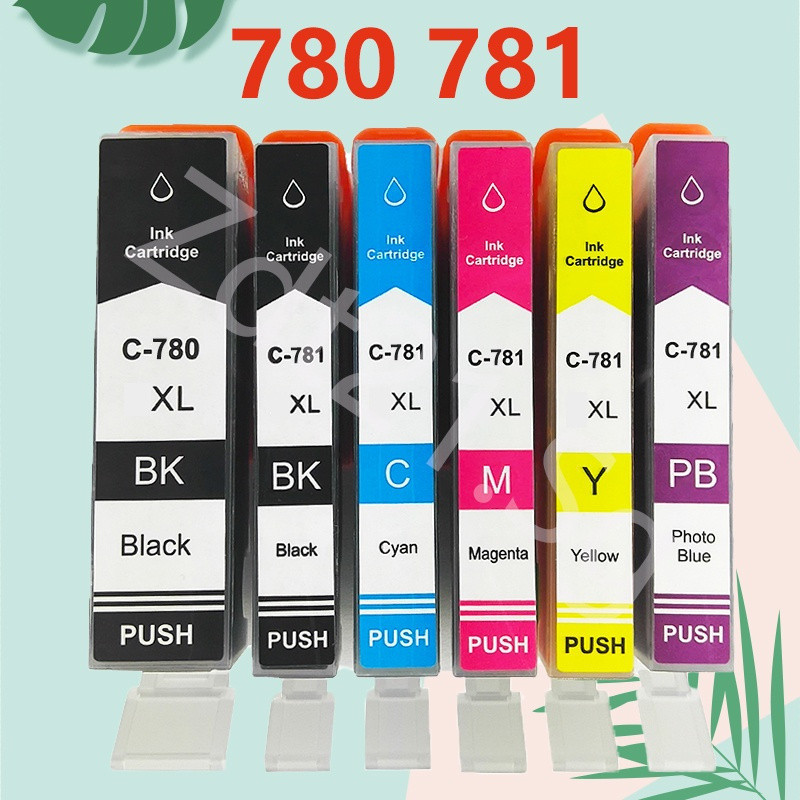 ใช้งานร่วมกับ Canon 780XL Canon 781 XL Canon 781 หมึก Canon PGI 780 XL Canon CLI 781 สําหรับ TR8570 