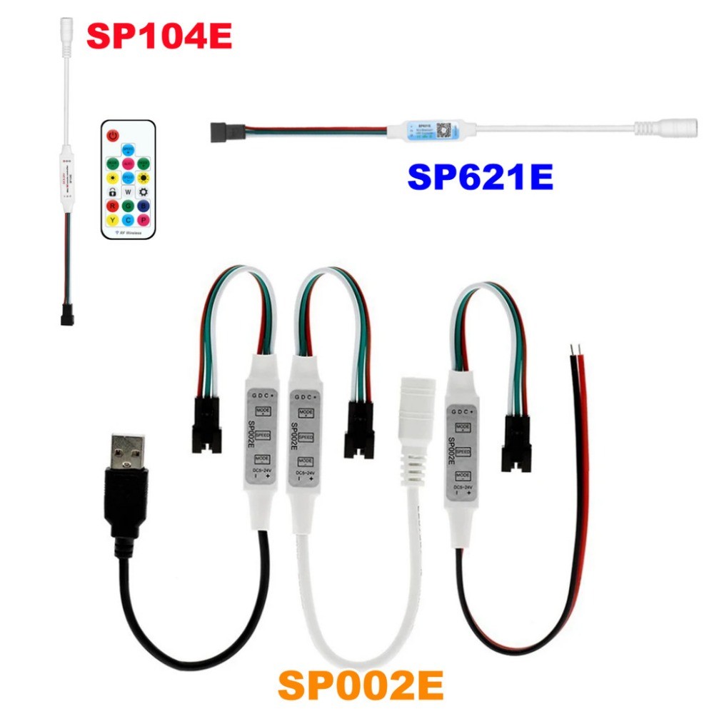 คุณภาพสูง Mini SP002E Controller สําหรับพิกเซล LED Strip Light USB 3 4 Key LED Light Strip เพลงบลูทู