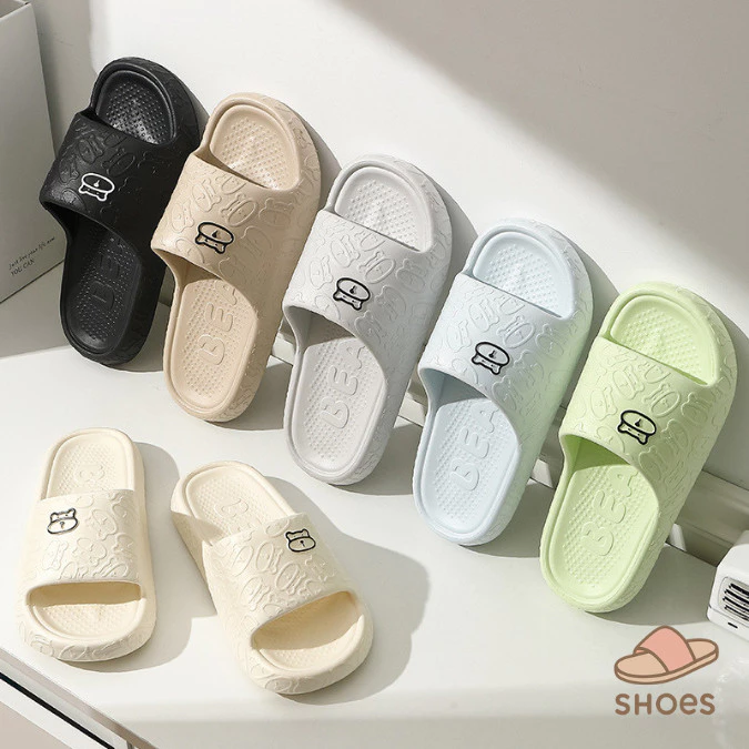 ZZ HOME01 รองเท้าแตะ ระงับกลิ่น กันลื่น เหมาะกับใส่ในบ้าน ห้องน้ำ สำหรับผู้ชายและผู้หญิง BB010