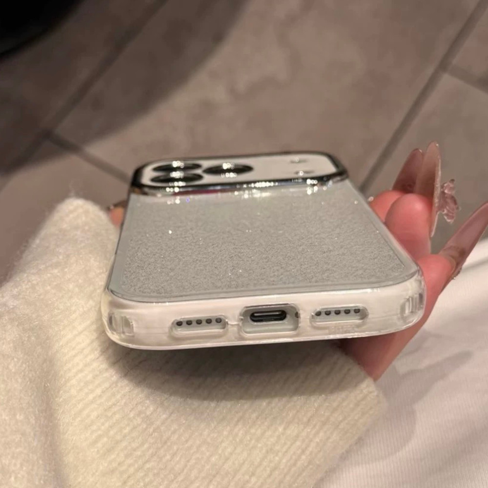 แวววาว 2 ใน 1ชุบอะคริลิคเคสโทรศัพท์สําหรับ ไอโฟน 17 มือโปร สูงสุด 17 อากาศ 16 บวก 15 14 13 12 11 กันกระแทกป้องกันปลอก ราคา ถูกที่สุด ดีลบีเคเค แกลเลอรีภาพที่ 9