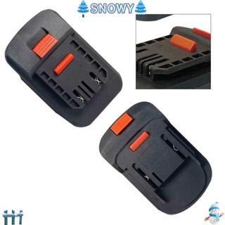 อะแดปเตอร์แบตเตอรี่ SNOWY, ฐานแปลงพลาสติก 2 in 1 ตัวแปลงแบตเตอรี่ลิเธียม, 18V อุปกรณ์เสริมเครื่องมือไฟฟ้าสว่านกระแทก
