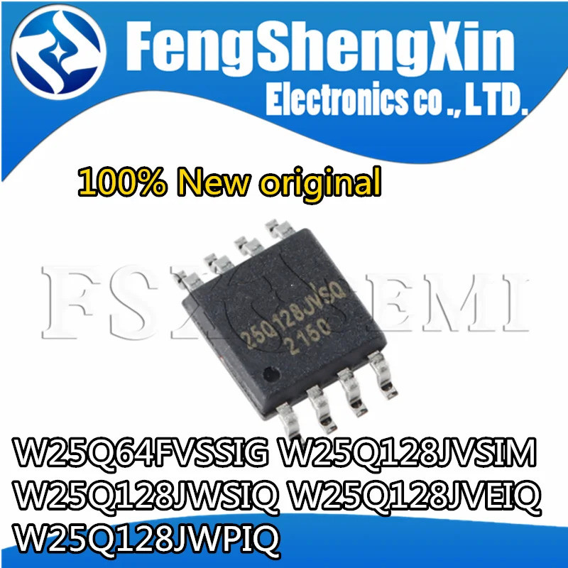 10 ชิ้น W25Q64FVSSIG W25Q128JVSIM W25Q128JWSIQ W25Q128JVEIQ W25Q128JWPIQ 25Q64FVSIG 25Q128Q128QPQ128