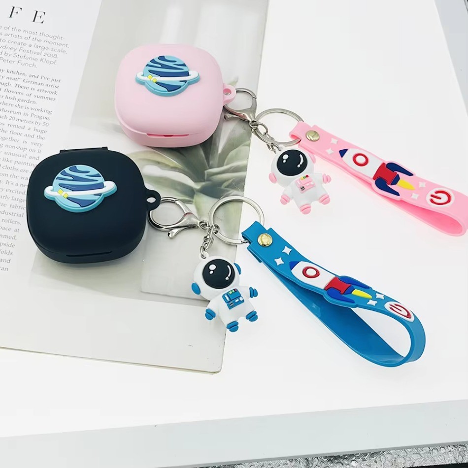 การ์ตูนนักบินอวกาศหูฟังสําหรับ Redmi Buds 6 Play เคสซิลิโคนกันกระแทกบลูทูธกล่องได้ยิน Redmi Buds 6Pl