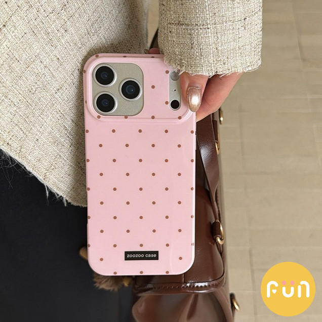 เกาหลีสีบริสุทธิ์ Polka Dot IMD โทรศัพท์มือถือสําหรับ iPhone 17 16 15 14 Pro Max 13 iPhone17 Anti-Scratch ปกหลัง Big Hole Hard ปลอก ราคา ถูกที่สุด ดีลบีเคเค แกลเลอรีภาพที่ 3