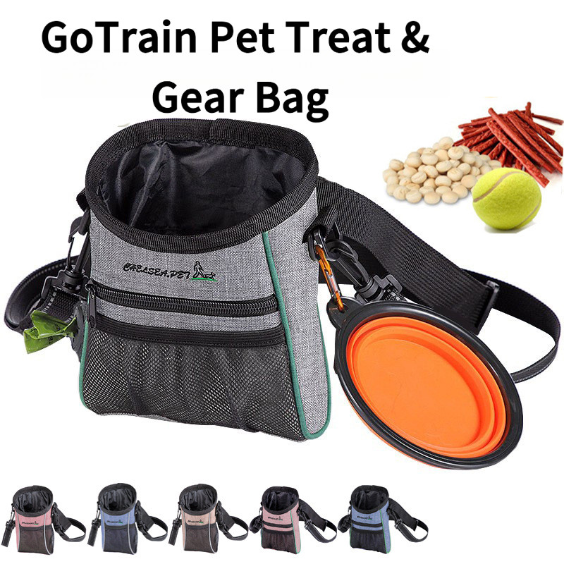 One Shoulder Pet Training Bag Dog Outing Training Pet Bag Oxford Cloth Training Pet กระเป๋าคาดเอว