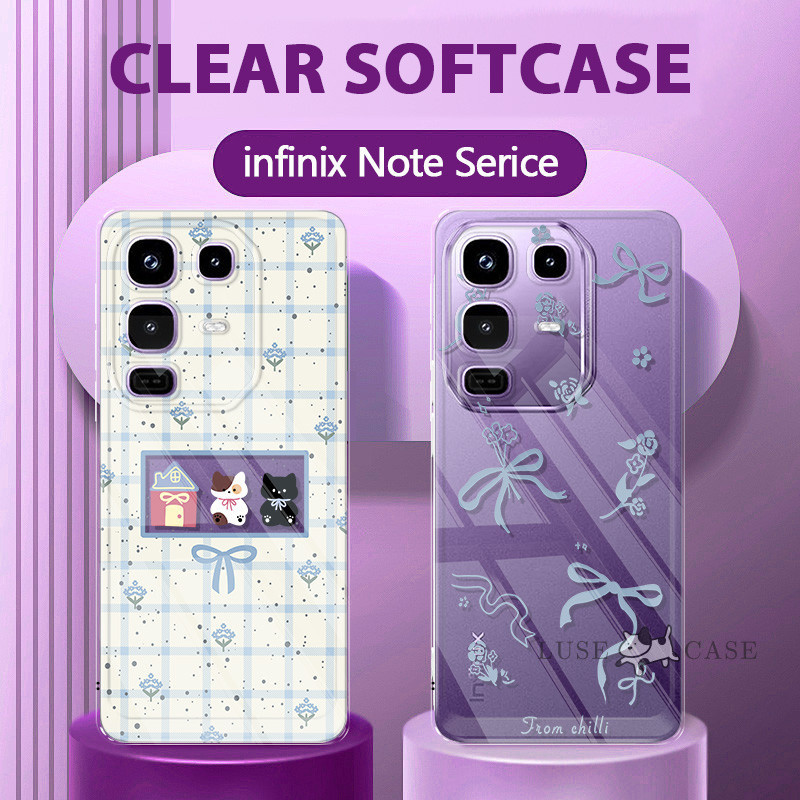 HP พรีเมี่ยมล่าสุด Pitabiru Girl Case Infinix Note 50 Pro 5G 30 40 Pro Plus 5G 40 4G Tk เคสโทรศัพท์น