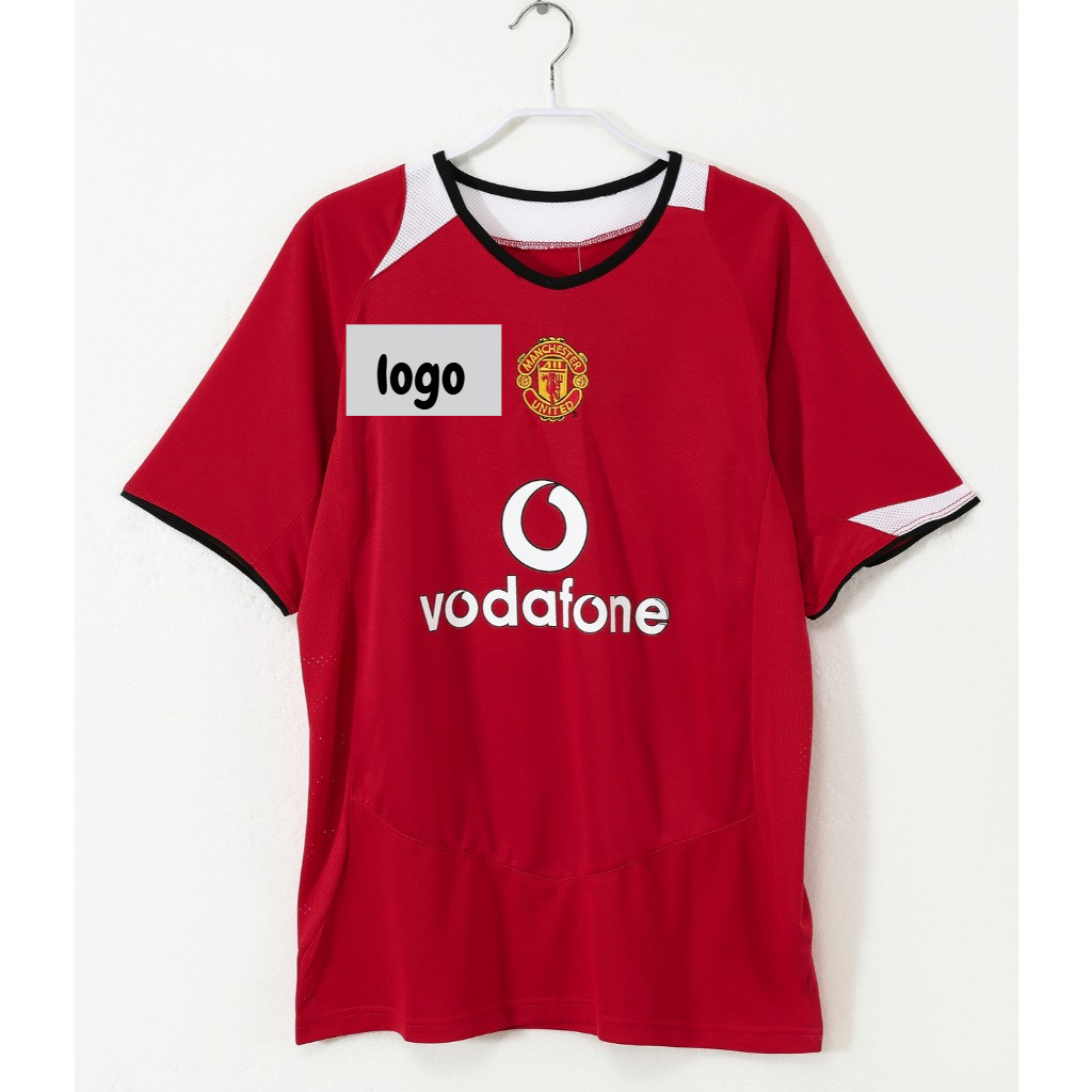 #M 05-06 Home Retro Soccer Jersey Football #RONALDO #ROONEY