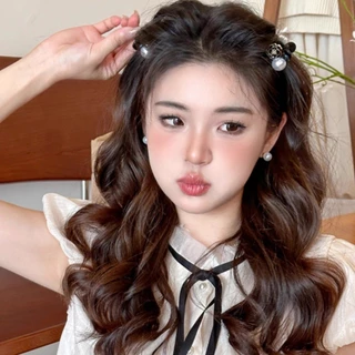 ชุด 2 ชิ้น กิ๊บติดผม ย้อนยุค ดอกเคมีเลีย มินิคลิปขนาดเล็กหญิงผมม้าผมหักกิ๊บเจ้าหญิงผ้าโพกศีรษะคลิปด้านข้างคลิปเรียบหญิง