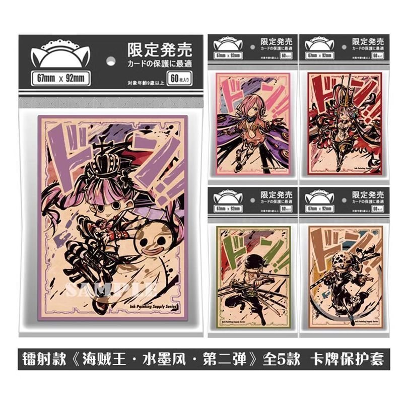 เลเซอร์สไตล์ One Piece One Piece Utaperona Zoro PTCG การ์ดผู้ถือ 67x92 มม.Pokémon ws Wanzhi การ์ด ot