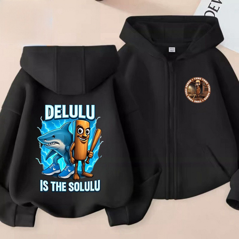 เสื้อแจ็คเก็ตเด็กผู้ชายสไตล์ใหม่สําหรับฤดูใบไม้ร่วงมีฮู้ดและซับในผ้าฟลีซการ์ตูน
