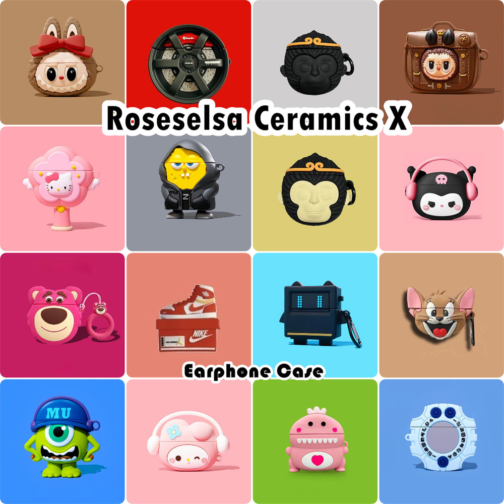 In StockFor Roseselsa Ceramics X Case น่ารักการ์ตูนซิลิโคนอ่อนนุ่มหูฟังกรณีปลอก NO.1