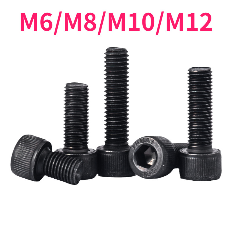 ด้ายครึ่ง 12.9 เกรดความแข็งแรงสูงสกรูหกเหลี่ยม, สกรูหัวทรงกระบอกขยาย, สายฟ้าหกเหลี่ยมหัวกลม M6/M8/M1