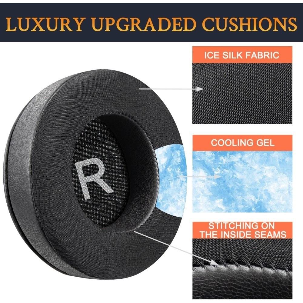 เจลทําความเย็นแผ่นรองหูฟังสําหรับ AKG Pro Audio K52 K72 K92 M220 K240 K241 K242 K271 K272 K340 K550 