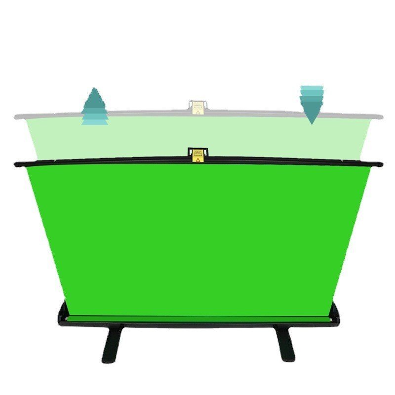 Dira Green Screen Keying พื้นหลังผ้า Live Streaming Screen Photo Mobile แบบพกพา Liftable Outdoor Gro