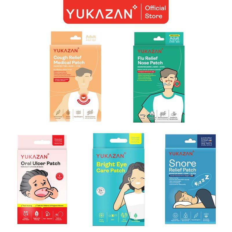 Yukazan Patch Series - แผ่นแปะไอ / แผ่นแปะฟลู / แผ่นแปะแผลในช่องปาก / ผ้าปิดตา / แผ่นแปะ Snore
