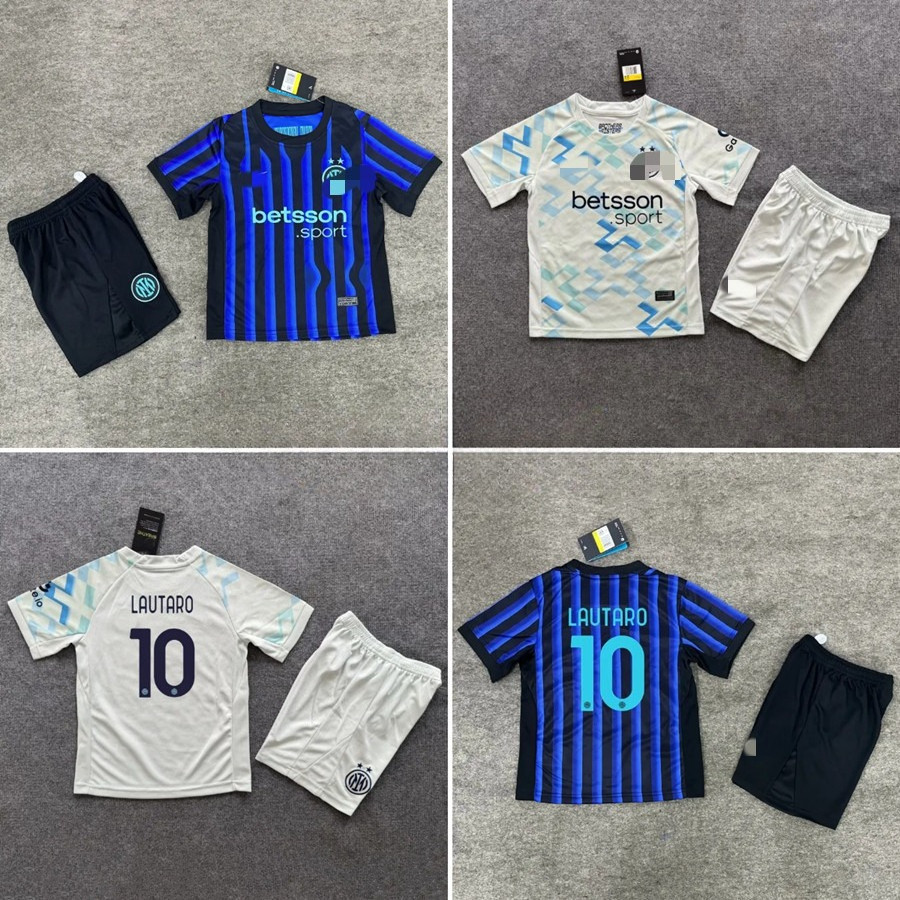 เสื้อกีฬาฟุตบอล AAA+ เด็ก Inter Milan แบบ Home & Away ฤดูกาล 2025-2026