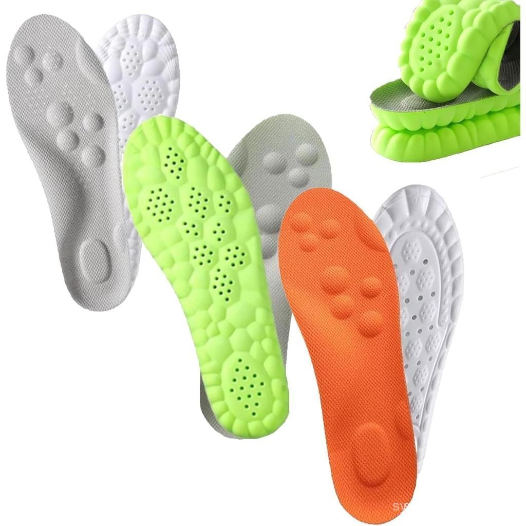 Steppers Insoles, 2026 New 4D Cloud Elastic Comfort Memory Massage, Arch Support Shoe Inserts for He
