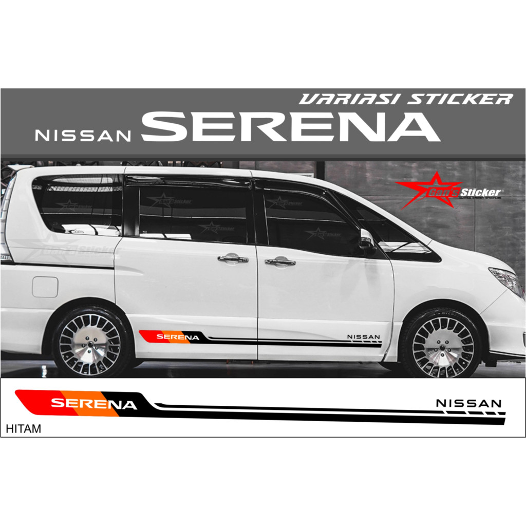 สติ๊กเกอร์ GNSTICKER สติ๊กเกอร์ Nissan Serena วาริชั่น Nissan Serena