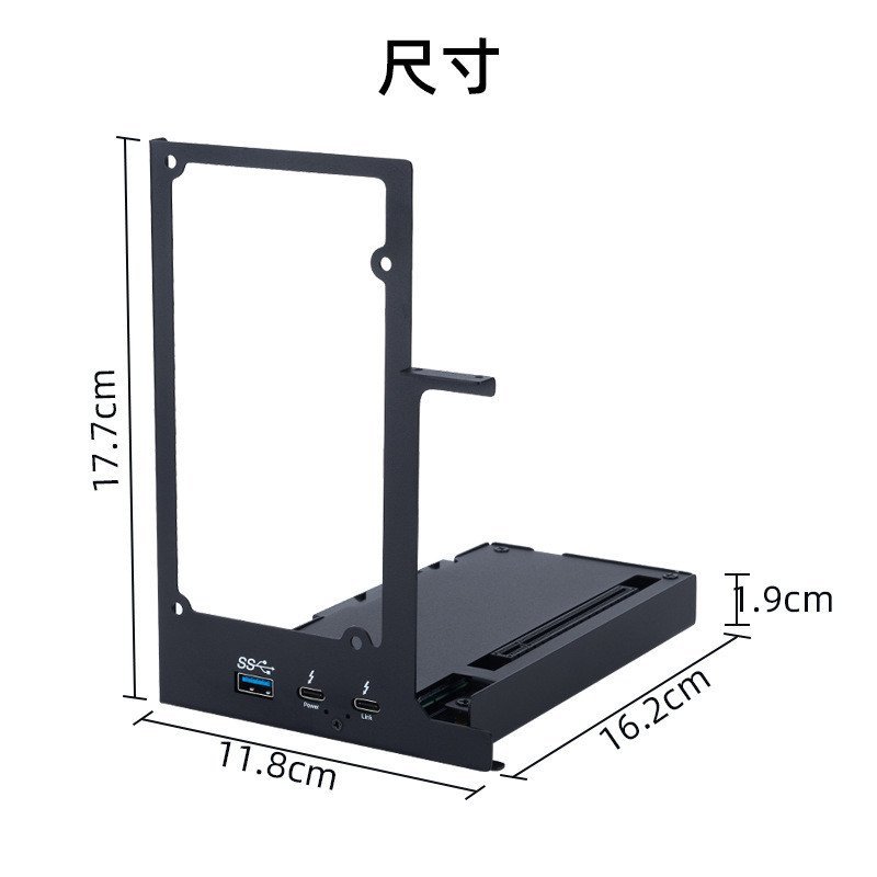 แล็ปท็อปภายนอกภายนอกกราฟิกการ์ด Thunderbolt GPU Dock Thunderbolt 3/4 กราฟิกการ์ด Docking Station