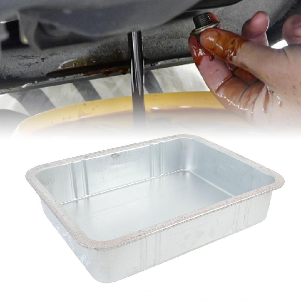 Jiawu 3L/8L กระทะท่อระบายน้ําน้ํามันสําหรับเปลี่ยนสังกะสีหยดภายใต้รถมอเตอร์ Catcher Keep Garage Floo