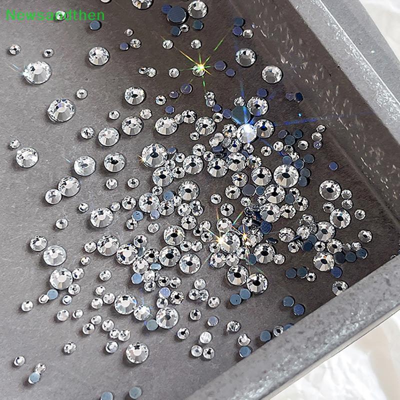 Newsandhen Rhinestones SS3-SS20 1000/1440 พีซ แบคแพท สตราส์ เพื่อยีบและตกแต่งเสื้อผ้าและเล็บNice