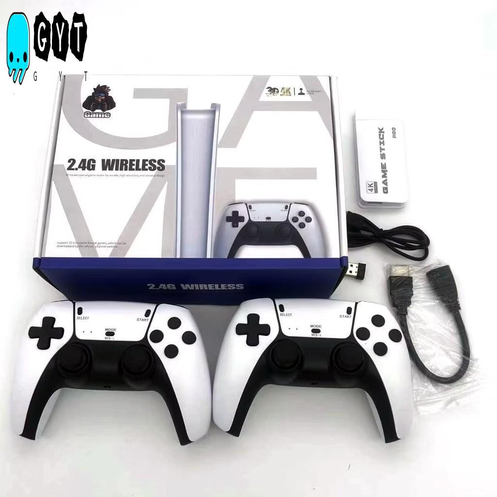 4K Game Stick M15 Pro - 64GB พร้อมการควบคุมไร้สาย 2 ตัว +0,000 เกม