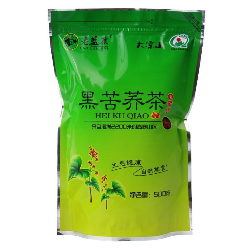 2025 สินค้าใหม่ Old Blue Kid Black Tartary Buckwheat Tea ชาบัควีทชาทั้งพืช Sichuan Xichang Daliangsh