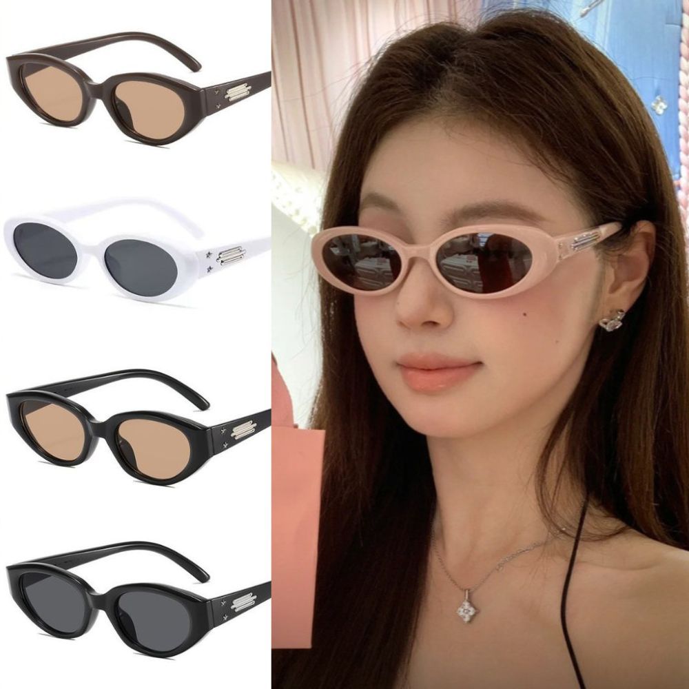 ChillTee🎁 แคทอายแบบย้อนยุคแว่นกันแดดแฟชั่น แว่นกันแดด Y2K สไตล์อินสตาแกรมระดับไฮเอนด์ แว่นกันแดดป้อง